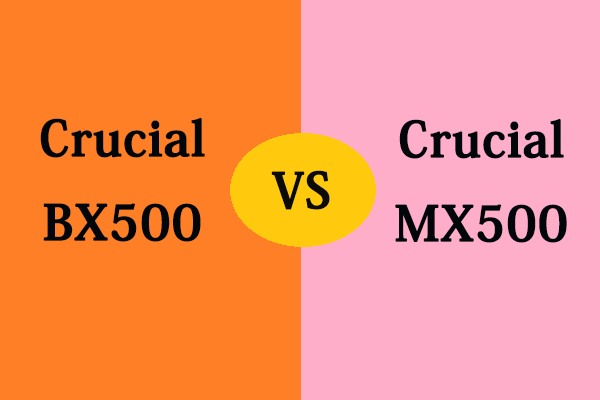 Crucial BX500とCrucial MX500の比較: 5つの違い