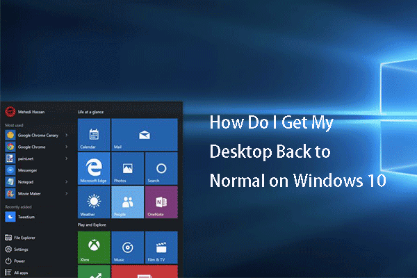 解決済み - Windows 10を通常のデスクトップに戻す方法