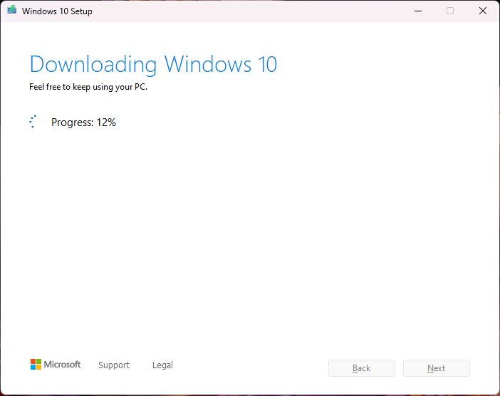 Windows 10 をダウンロードする