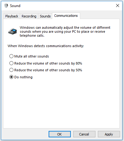 通信設定を変更する Windows 10