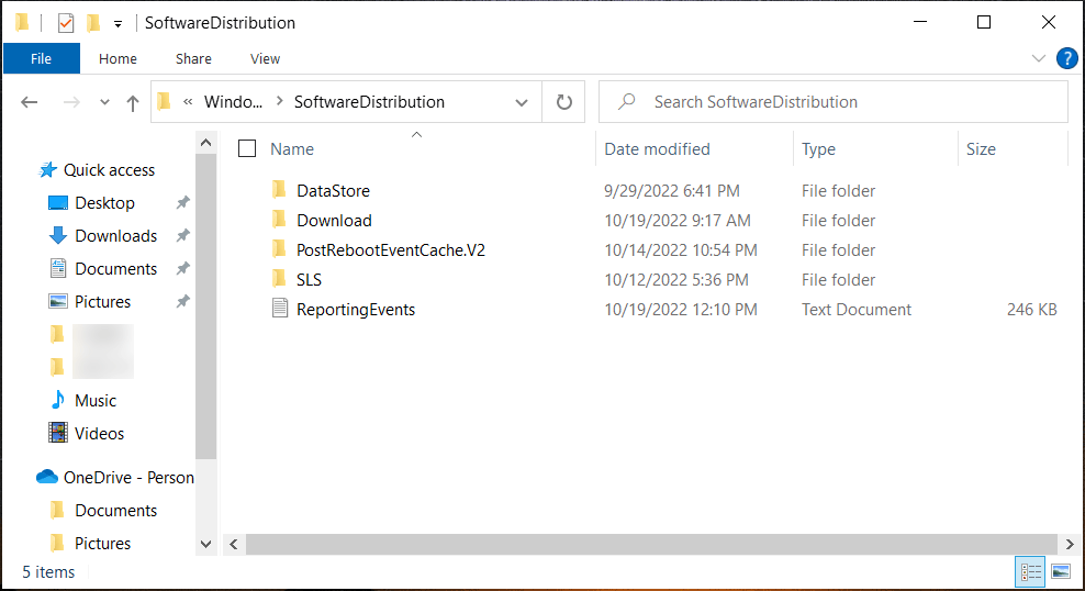 キャッシュされた Windows アップデート ファイルを削除する