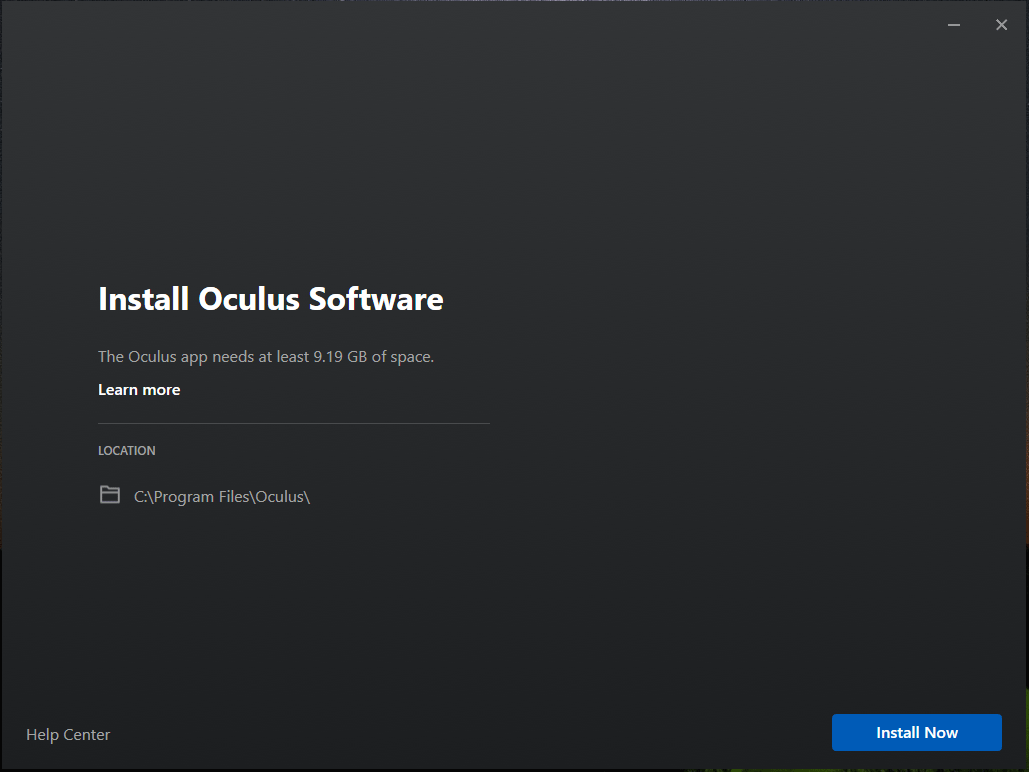 Oculusソフトウェアをインストールする