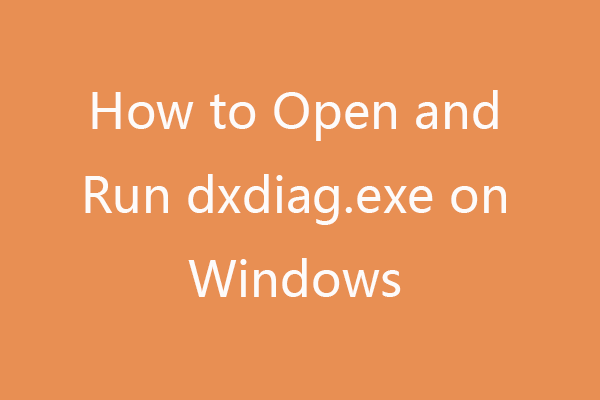 Windows 10/11 で dxdiag.exe を開いて実行します