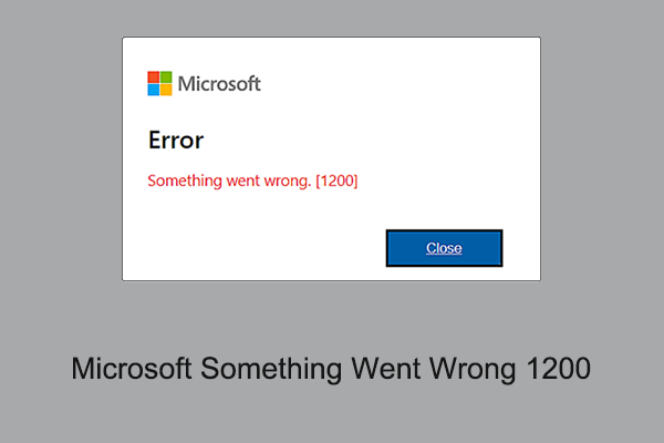 something went wrong 1200 microsoft office