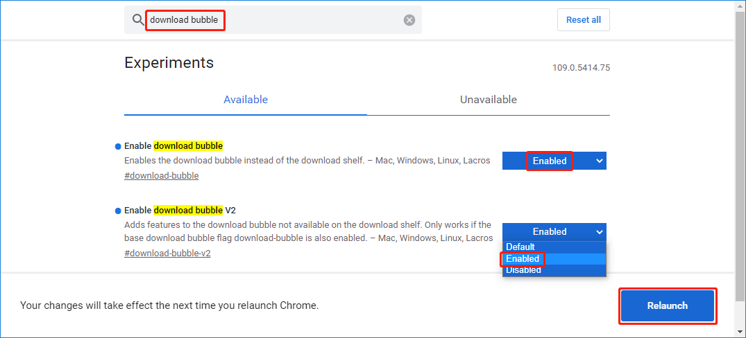 Chromeのダウンロードバブルを有効・無効にする方法 2 enable disable chrome download bubble 2