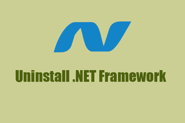 .NET Frameworkをアンインストール・再インストールするには？