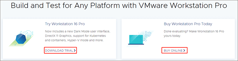 VMware Workstation Player/Pro をダウンロードしてインストールする