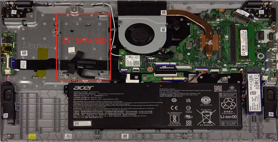 Acer Aspire 5542-M23 SSD換装　メモリ追加 Acer AspireのSSDをアップグレードする完全な方法