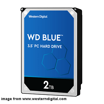 WD Blueハードディスク ドライブ