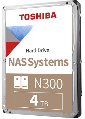 東芝4TB N300 NASハードディスクドライブ
