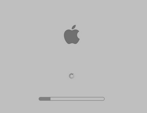 Appleロゴが表示されたら、Shiftキーを離す