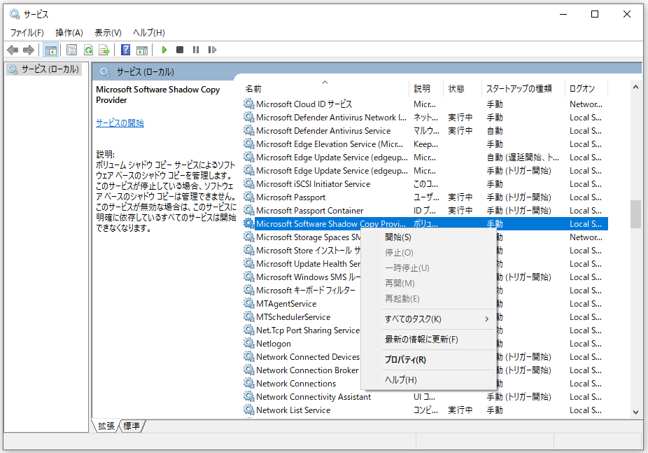 Microsoft Software Shadow Copy Provider