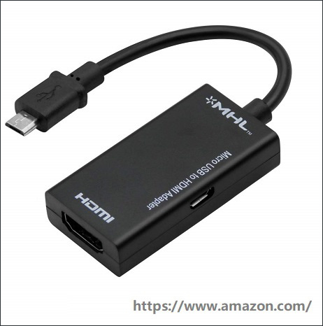 マイクロUSB-HDMI変換アダプタ