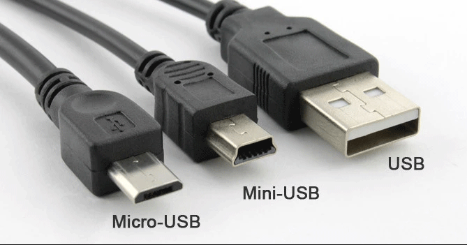 Mini USB、Micro USB、標準USBの違い